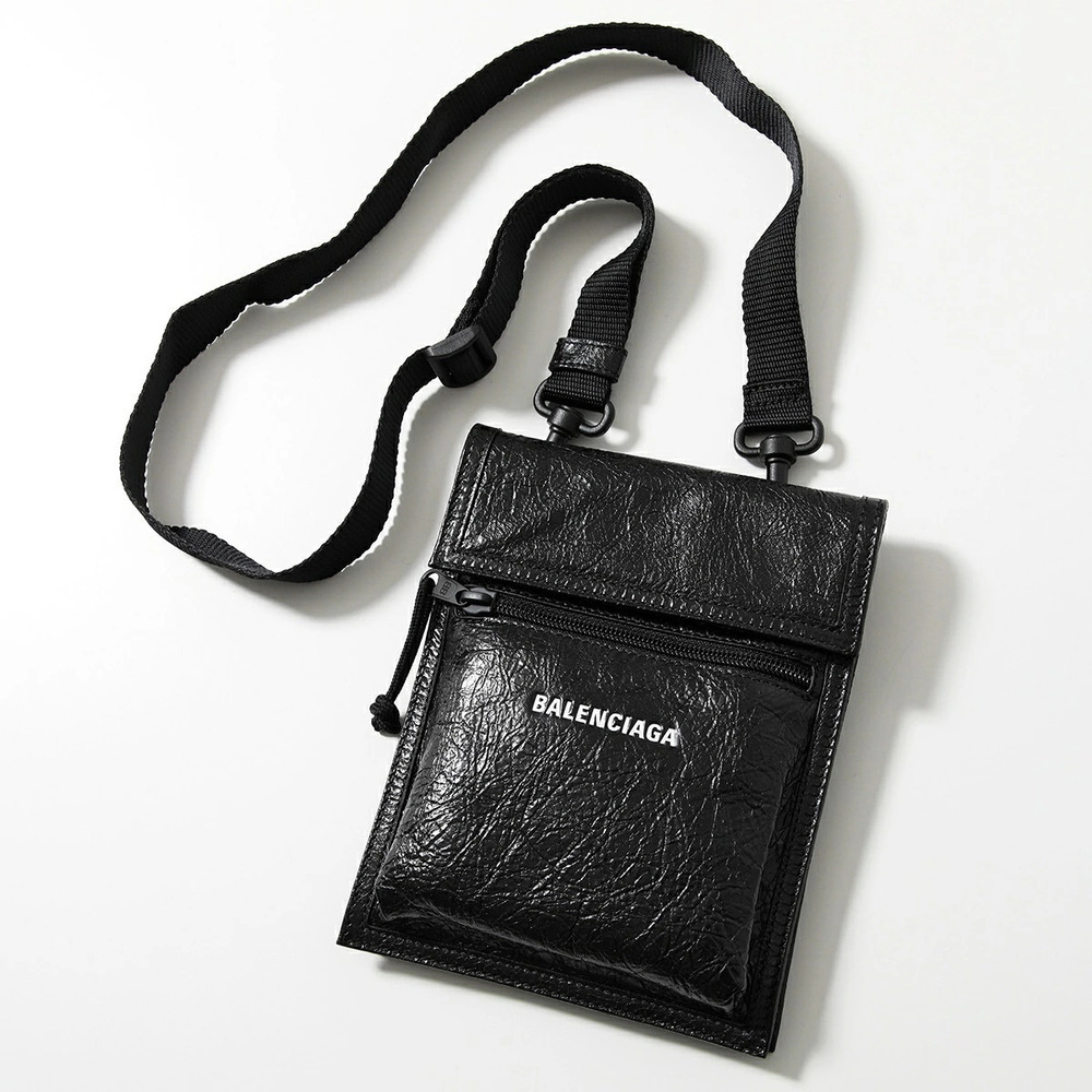 Balenciaga Shoulder Bag EXPLORER POUCH STRAP Leather Crossbody